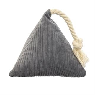 Pet Comfort İpli Prizma Köpek Oyuncağı Gri 17x30cm