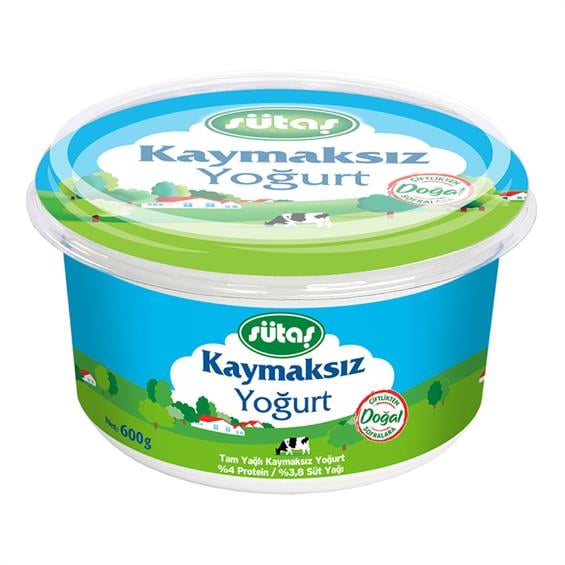 Sütaş Kaymaksız Yoğurt 600 gr
