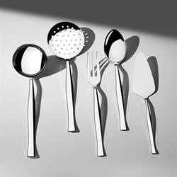 Nehir Zarif Sade 5 Parça Paslanmaz Çelik Servis Takımı