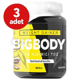 Big Body Muzlu Kilo Aldırıcı Toz 400 gr 3'lü