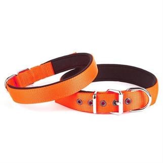 Doggie Comfort Yumuşak Dokuma Köpek Tasması S 2x30-35cm Turuncu