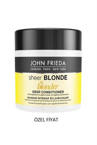 John Frieda Sari Saçlar için Nemlendirici Saç Bakim Kremi - Sheer Blonde Deep Conditioner 150 ml