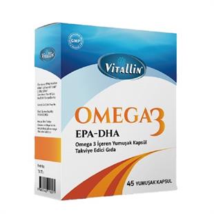 Vitallin Omega 3 45 Yumuşak Kapsül