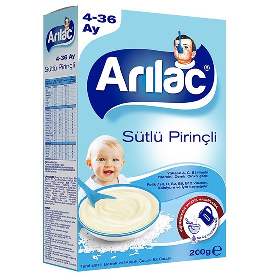 Arılac Instant Ek Gıda Sütlü Pirinçli 200 gr
