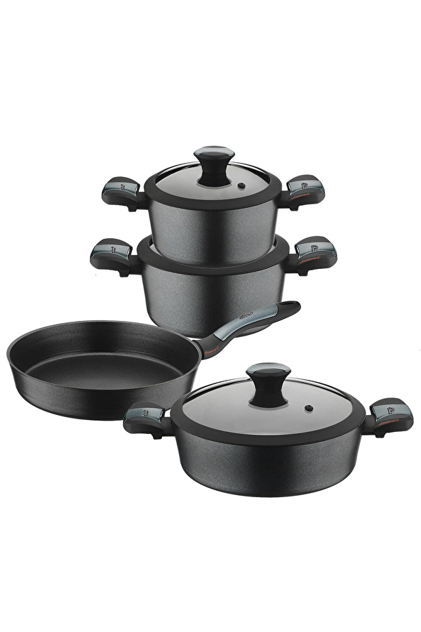 Brioni Diamond Tencere Seti Alüminyum 7 Parça