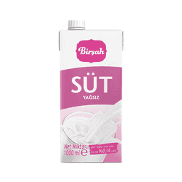 Birşah Yağsız Süt 1 L