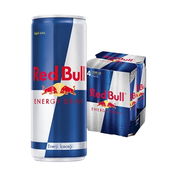 Red Bull Enerji İçeceği 250 ml 4'lü