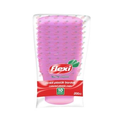 FLEXI RENKLI PLASTIK BARDAK 10lu