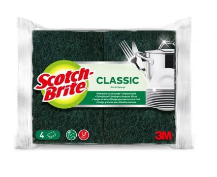 Scotch Brite Düz Bulaşık Süngeri 4 Adet