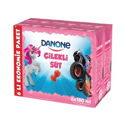 Danone Çilekli Süt 6x180 Ml