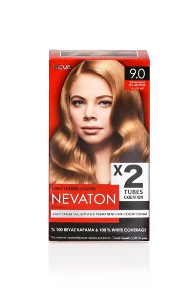 Nevaton 2 Li Saç Boyası 9.0 Çok Açık Kumral