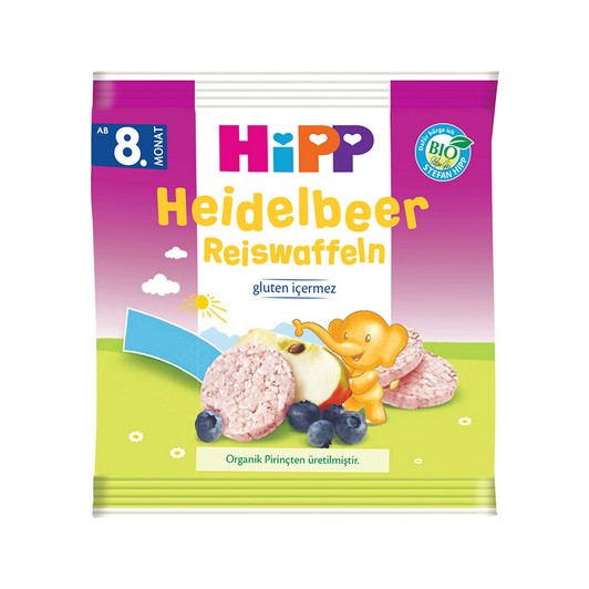 Hipp Organik Pirinç Patlağı Yaban Mersinli 30gr