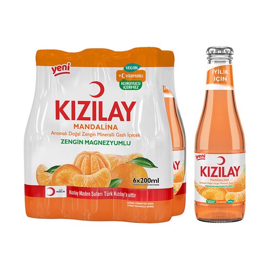 Kızılay Mandalinalı Maden Suyu 6x200 ml