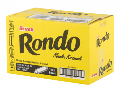 Ülker Rondo Muzlu Kremalı Sandviç Bisküvi 24 Adet x 61 Gr