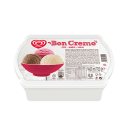 Algida Boncremo Kakao/Vanilya/Çilek Dondurma 1400 Ml