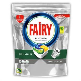 Fairy Platinum Kapsül 65 Bulaşık Tablet Limon