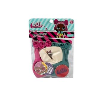 LOL Bebek Baskılı Balon 7 adet 3 Adet Taso ile set