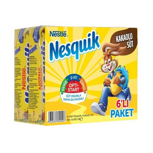 Nesquik Kakaolu Süt 6x180 ml