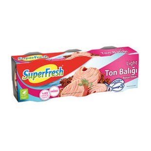 SüperFresh Light Ton Balığı 3x75g Bütün Dilim Balık