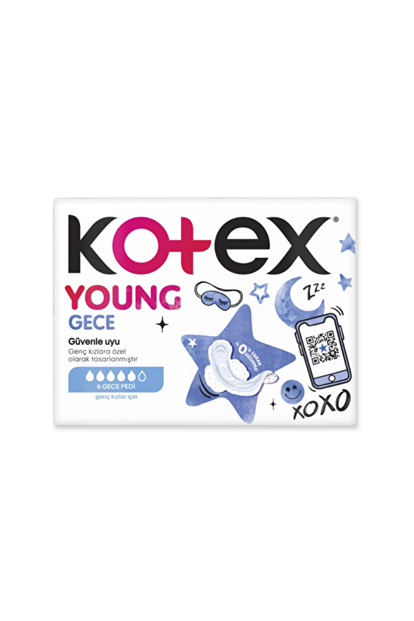 Kotex Young Ultra Gece Pedi 6'lı