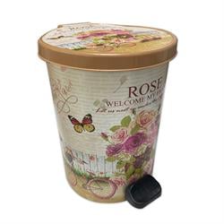 Violet Çöp Kovası 2 No Basmalı Desenli 0384