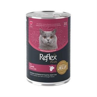 Reflex Plus Parça Etli Kuzulu Kedi Konservesi 400 Gr
