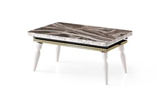 Karataş RA-9513 Retro Asansörlü Sehpa Gri Mermer