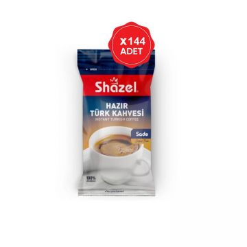 Shazel Hazır Türk Kahvesi Tek İçimlik Sade 144 Adet