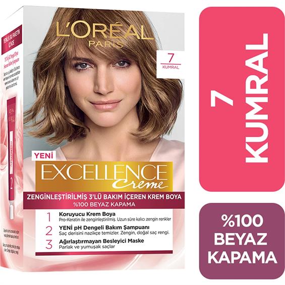 L'Oreal Paris Excellence Creme Saç Boyası - 7 Kumral