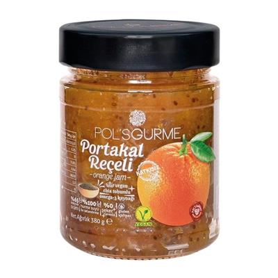POL'S SEKER ILAVESIZ PORTAKAL REÇELI 400g CHIA TOHUMLU