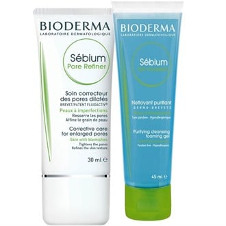 Bioderma Sebium Pore Refiner 30 ml + Sebium Foaming Gel 45 ml