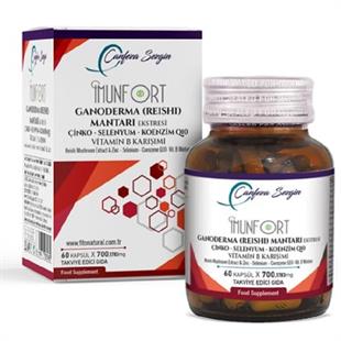 Canfeza Sezgin Imunfort Ganoderma Mantarı Ekstresi Vitamin B Karışımı 60 Kapsül