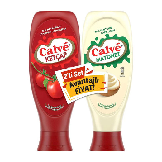 Calve Ketçap + Mayonez Light 1150 Gr