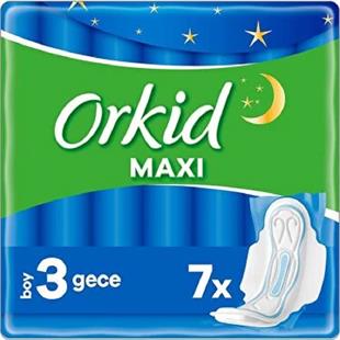 Orkid Maxi Hijyenik Ped Gece 7'li