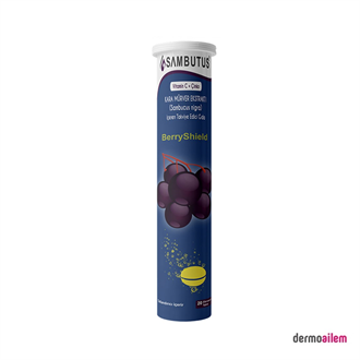 Sambutus Kara Mürver Ekstresi + C Vitamin + Çinko 20 Efervesan Tablet