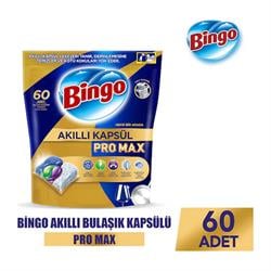 Bingo Akıllı Kapsül Pro Max Bulaşık Makinesi Deterjanı Tableti 60'lı