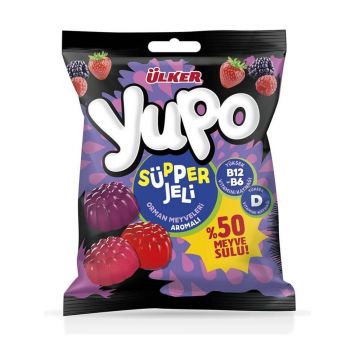 ÜLKER YUPO 64g SÜPPER JELLY ORMAN MEYVELI