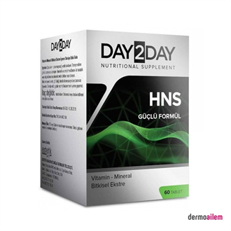 Day2Day HNS Bitkisel 60 Tablet Takviye Edici Gıda