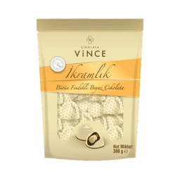 Vince Bütün Fındıklı Beyaz Çikolata 360 G