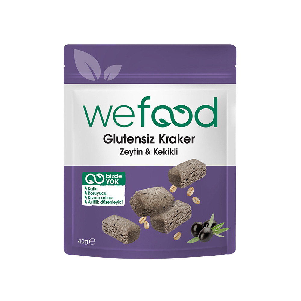 Wefood Glutensiz Zeytinli Kekikli Kraker 40 gr