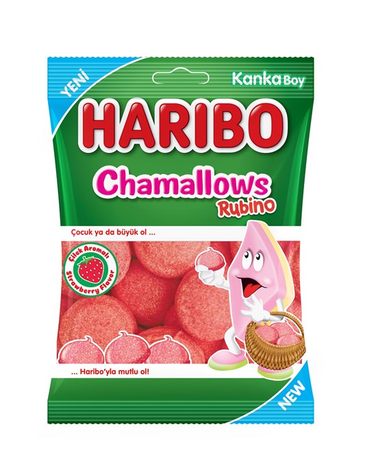 Haribo Rubino Çilek Aromalı Marshmallow 70 gr