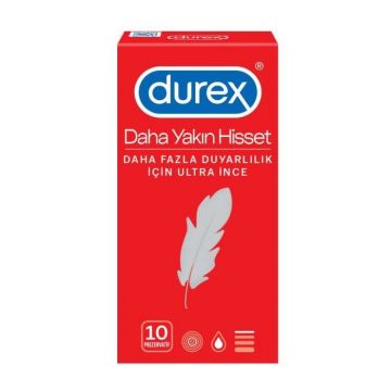 Durex Daha Yakın Hisset Prezervatif 10'lu