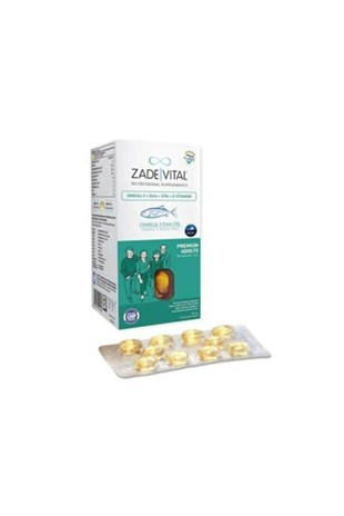 Zade Vital Omega 3 Premium Adults 50 Kapsül