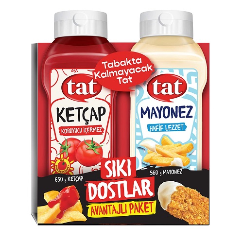 Tat Ketçap 650 gr ve Mayonez 550 gr 2'li Paket