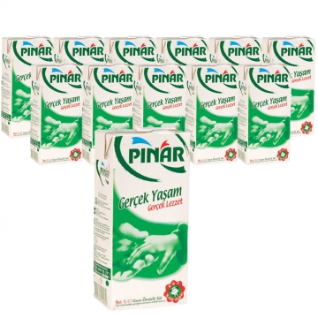 PINAR 1/1 UHT SÜT(KOLİ) 12 Lİ