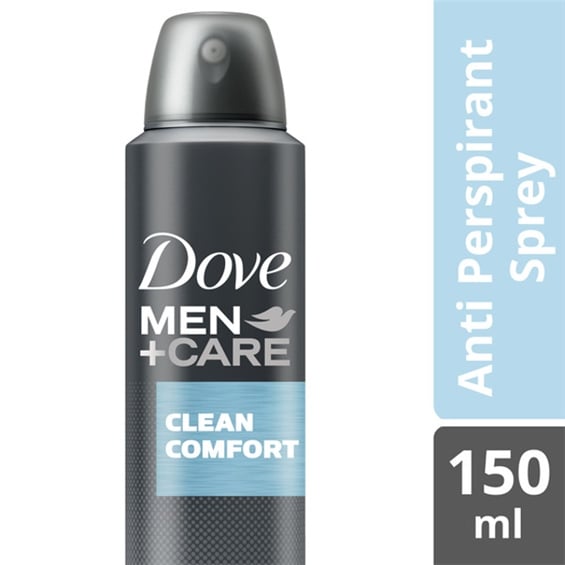 Dove Clean Comfort Men Sprey Deodorant 150 Ml