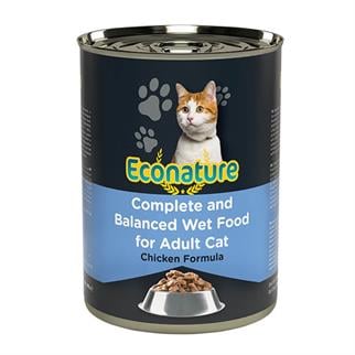 Econature Tavuklu Yetişkin Kedi Konservesi 400 Gr