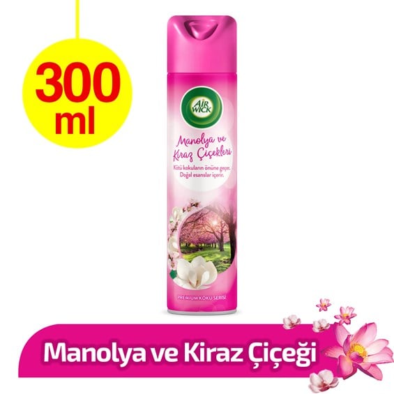 Air Wick Aerosol Manolya Ve Kiraz Çiçekleri 300 ml