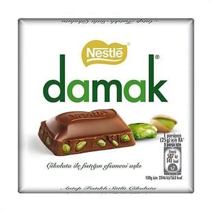 Nestle Damak Kare Çikolata 60g Antep Fıstıklı