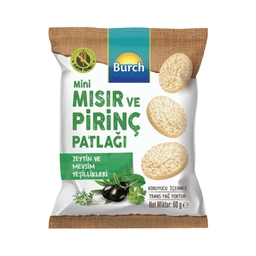 Burch Zeytinli Mısır&Pirinç Patlağı 60 G